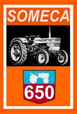 tableau tracteur SOMECA 650  ( idée cadeau anniversaire noël )