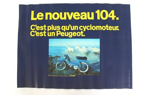 Affiche originale peugeot - originale,