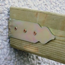 Supports pour auvent en acier