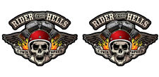 2 STICKERS AUTOCOLLANT BIKER
