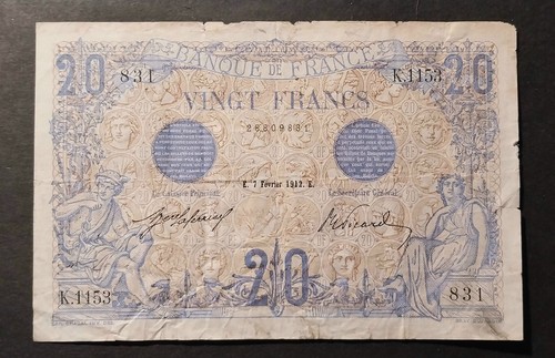 France billet francs - billet, 20
