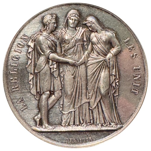 Médaille mariage argent - médaille, de