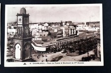 CASABLANCA Place des Nations-Unies , Place de France MAROC  CPA POSTCARD  P418BI
