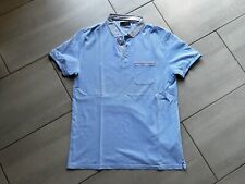 Chemise Polo Shirt ZARA Taille M L Bleu clair Slim fit