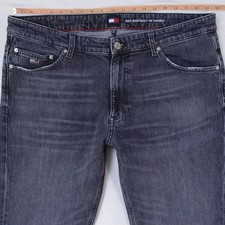 Hommes Tommy Hilfiger DAD JEAN Regular Tapered Élasthanne Gris Jeans W38 L34