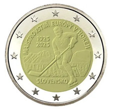 2 Euros Commémorative Slovaquie 2025 ''Hockey''