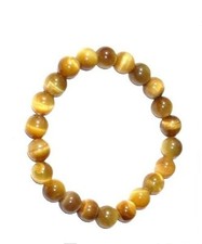 Bracelet œil de tigre doré