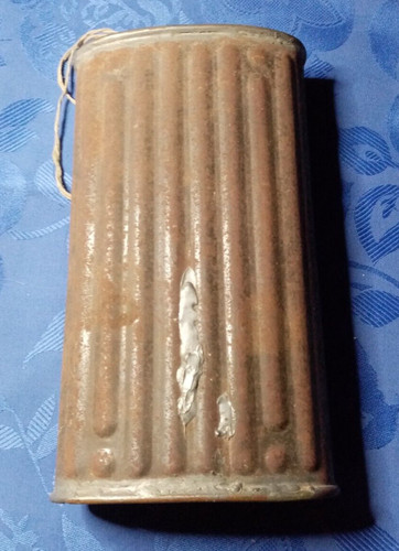 Vintage bouillotte metal - en,