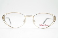 Lunettes Vintage Paloma Picasso 8409 Argent Or Bronze Noir Ovale Monture