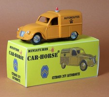Car-Horse Citroen 2cv 2 cv  fourgonnette Autoroutes DDE style Dinky cij jrd
