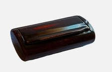 Boîte tabac ancienne laquée rouge bois / Antique red lacquered snuff box wood