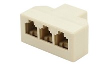 Séparateur Téléphonique 3 Sorties RJ11 Splitter Prise F F Téléphone Fax Modem PC