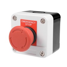 Interrupteur bouton-poussoir arrêt urgence coup poing rouge Station 400V 10A/6A