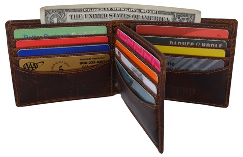 Marron rfid blocage vintage - marron,