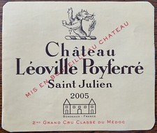 Étiquette Château Léoville