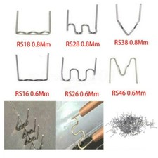 1200PCS 0,6/0,8mm Agrafes Chaudes pour Soudeuse en Plastique/Kit de R??paration