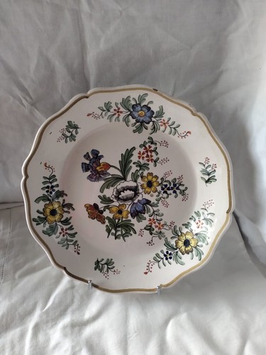 Ancienne assiette xixe - ancienne, signée