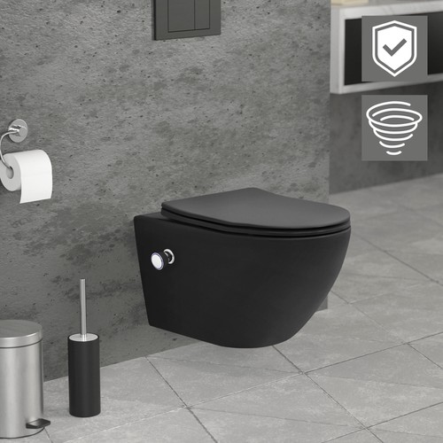 Toilette murale céramique