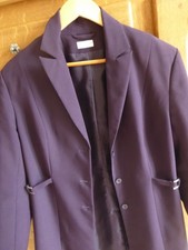 Veste longue Blanche Porte couleur aubergine