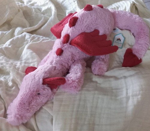 Jellycat scarlet heart - jellycat, dragon