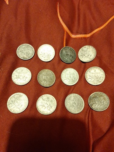 Lot pièces francs - lot, 12