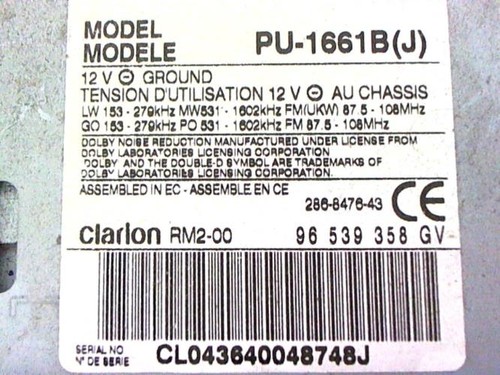 Autoradio peugeot 607 phase - peugeot,