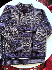 PULL JACQUARD EN PURE LAINE