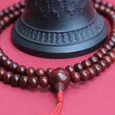 Mala Collier Bouddha Perles En Bois 8Mm/10Mm/12Mm Ø Bijoux Méditation Bouddhiste