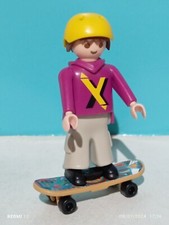 PLAYMOBIL FIGURINE PATINEUR PATINEUR PATINEUR RUE SPORT GARÇON REF 4414