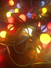 Ancienne Guirlande Guinguette 15 M X 40 Ampoules Couleur Au Choix Après Achat 