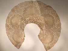 grand col encolure tour de cou ancien en dentelle