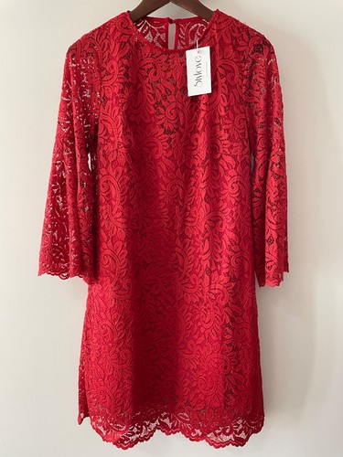 Robe dentelle rouge - , stylove