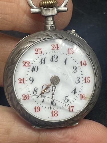 Montre gousset argent à - en,