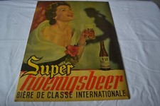 PLAQUE TÔLE BIERE GLACOÏDE SUPER KOENIGSBEER PUB BISTROT