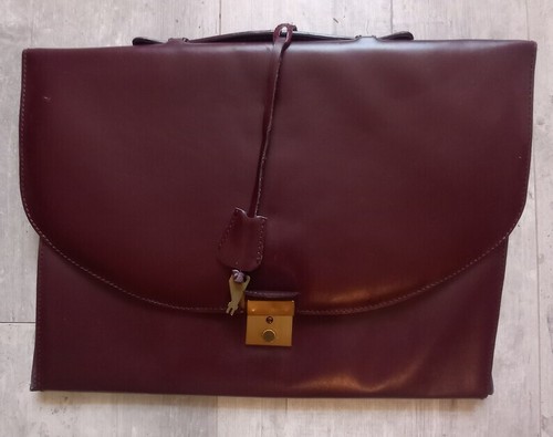 Porte document vintage cuir - porte,
