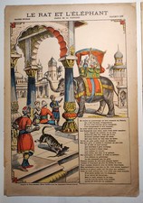 PLANCHE LA FONTAINE LE RAT ET L’ELEPHANT