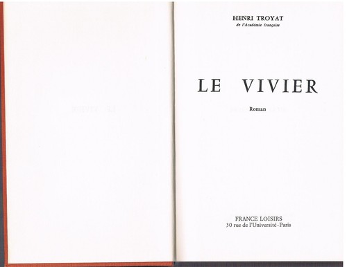 Henri troyat vivier - henri, paris