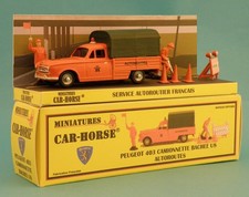 Car-Horse Peugeot 403 pick up baché DDE Autoroutes style Dinky cij jrd