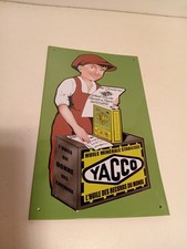 Plaque tole publicite Yacco