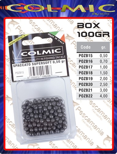 Plomb colmic doux calibré - doux, gr