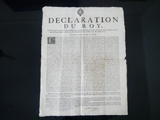 Declaration du roi - Droit des