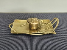 Ancien Encrier en Bronze