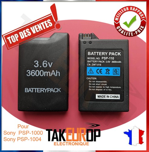 Batterie pour sony psp 1000 - psp,
