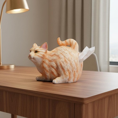 Porte mouchoirs fesses chat - de,