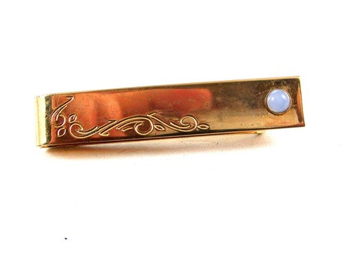 Vintage goldtone moonstone - goldtone, &