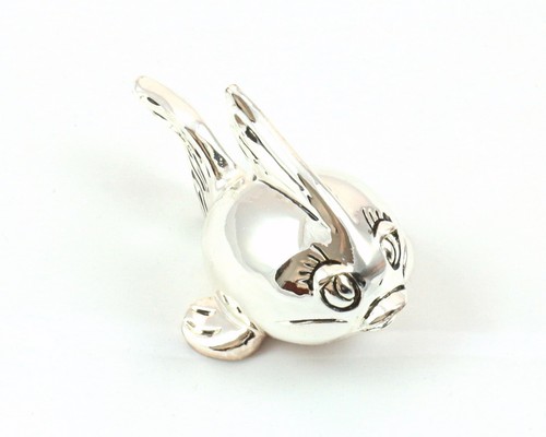 Poisson résine argent 5x9 - résine,