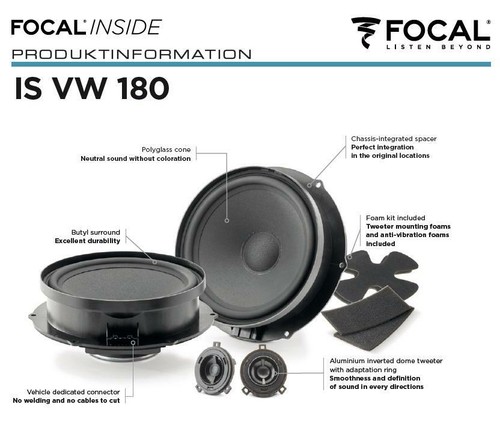 Focal isvw180 way compo 18 - focal, 2-way