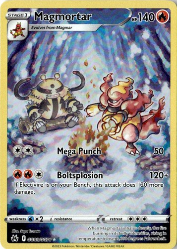 Magmortar gg03 gg70 - holo, crown