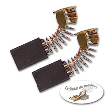 Jeu de 2 charbons pour moteur électrique 6.5 x 13.5 x 18 (Générique CB 153)