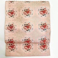 5731# Ceinture Kimono Japonaise Vintage Nagoya Obi Tissu Soie Traditionnel